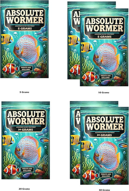 Wormer Plus - Anti-Parasitic Fish Medication - Flubendazole for Fish with parasites and Flukes (10 Grams)