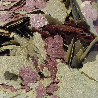 Aquatic Foods Inc. Flakes - 45% California Blackworm & Cichlid Green GRO Flake Mix for Discus, Cichlids, Tetras, Guppies, Live Bearers, All Community Tropical Fish - Premium AF Flakes - 1/8-lbs