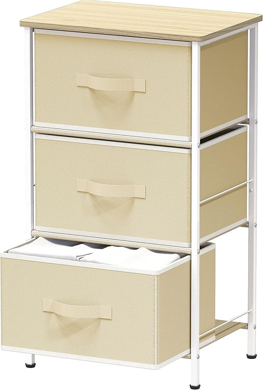 Simple Houseware 3 Drawer Nightstand Dresser