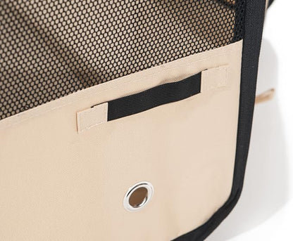 Pawer 36”×18.5” 8-Panel Foldable Pet Playpen, for Small Medium Cat/Dog/Puppy, Olive+Beige, 600D Oxford Cloth Portable Indoor & Outdoor Kennel with Carry Bag, Multiple Sizes & Colors Available
