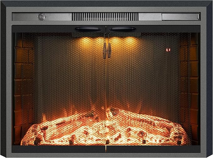 Electric Fireplace Insert, 36 Inches Recessed Fireplace Heater