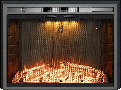 29 Inches Electric Fireplace Insert, 750W/1500W Fireplace Heater