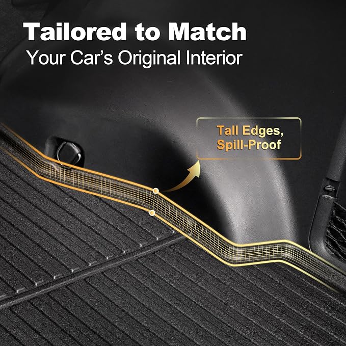 for 2016-2023 CX-9 Cargo Liner | Aomsazto Custom Fit Cargo Liner for Mazda CX9 2016-2020 2021 2022 2023 Trunk Liner Trunk Cargo Mat CX9 Accessories
