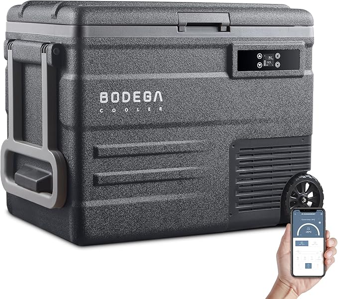 BODEGACOOLER 12 Volt Car Refrigerator, 58QT Car Fridge