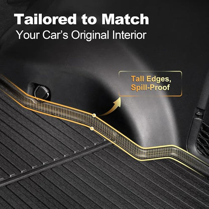 Truck Mat & Rear Backrest Mat fit for Mazda CX-30 2020-2026 Cargo Liners All Weather Anti-Slip Split Dog Liner CX30 Accessories (Cargo Liner +Backrest Mats)