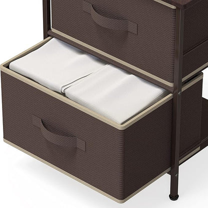 SIMPLE HOUSEWARE 2 Tier Night Stands Dresser