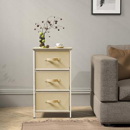 Simple Houseware 3 Drawer Nightstand Dresser