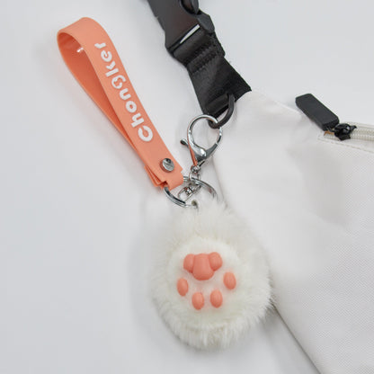 Cat Paw Keychain – Fluffy Cute Charm for Girls & Bags
