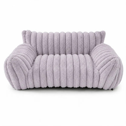 Cute Cat Couch For Pets - Fluffy Cat Beds With Premium Soft Corduroy Fleece, Fuzzy Cats Beds For Indoor Cats With Removable Washable Cover, Supportive Pet Sofa