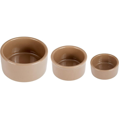 Ceramic Pet Hamster Bowl, Brown